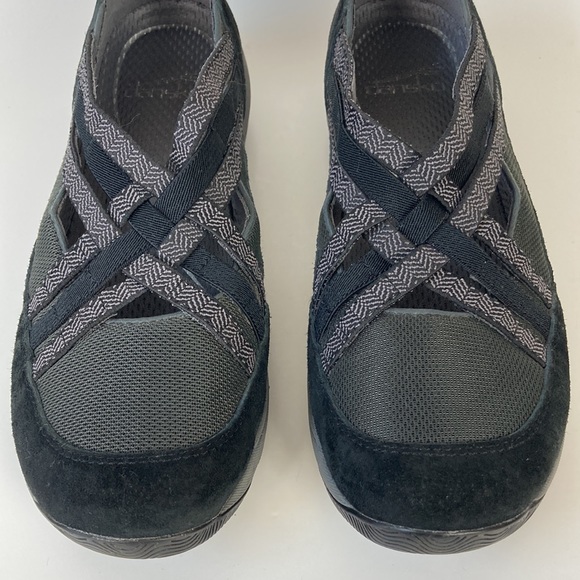 EUC Dansko Black Suede & Fabric Slip On Sneaker - Picture 5 of 13